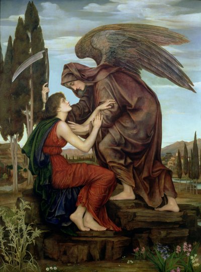 De Engel des Doods door Evelyn De Morgan